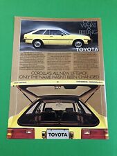 1979 1980 1981 TOYOTA COROLLA SR-5 SR5 VINTAGE ANÚNCIO IMPRESSO ORIGINAL comprar usado  Enviando para Brazil