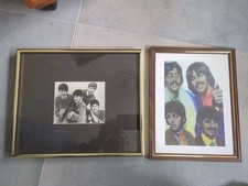 Duas fotos emolduradas dos Beatles 1. 12x10 com quadro 2.  8x11" com quadro comprar usado  Enviando para Brazil