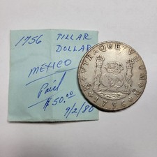 1756 mexico silver for sale  Mcdonough