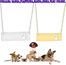 Collana ciondolo piastrina usato  Ruvo di Puglia
