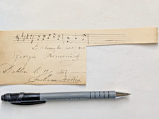 Giorgio Ronconi, barítono operístico italiano, firma Dublín 1842 segunda mano  Embacar hacia Mexico