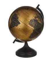 Globo Educacional Mundial (8" Ouro Preto) com Arco de Metal Pesado e Base Item de Presente, usado comprar usado  Enviando para Brazil