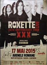 POSTER XXL ROXETTE ASSINADO À MÃO 30º ANIVERSÁRIO TURNÊ 2015 comprar usado  Enviando para Brazil