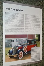 1933 plymouth info for sale  Melvindale