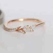 Anel de noivado de moissanita 2 quilates corte marquesa criado em laboratório folheado a ouro rosa 14K comprar usado  Enviando para Brazil