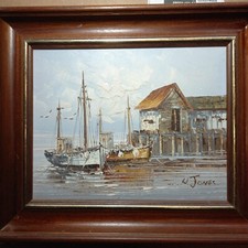 Tableau huile marine d'occasion  Garéoult