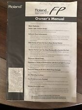 Owners manual roland for sale  Glendale