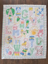 Cobertor de bebê vintage infantil colcha alfabeto , usado comprar usado  Enviando para Brazil