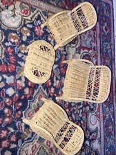 Salottino midollino vintage usato  Brindisi
