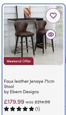 Leather bar stools for sale  LONDON