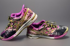 Tênis de corrida Asics Gel Noosa T5M9N preto dourado rosa cinza feminino 9,5” comprar usado  Enviando para Brazil