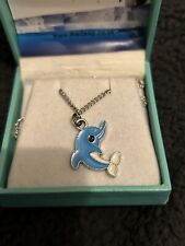 Dolphin enamel necklace for sale  GRIMSBY