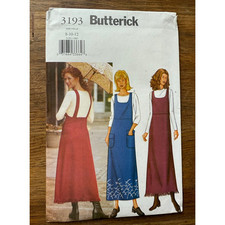 Vestido Jumper Feminino Butterick 3193 Padrão de Costura Linha A 8-12 Vintage comprar usado  Enviando para Brazil