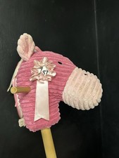 Używany, Jellycat Jellykitten Rzadki Hobby Koń Różowy z rozetą Pokój dziecięcy Drewniany słup  na sprzedaż  Wysyłka do Poland