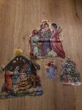 Vintage christmas window for sale  WORKSOP