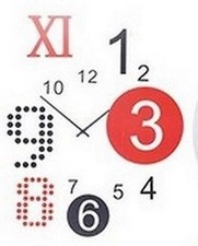 Grande horloge sticker d'occasion  Baisieux