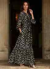 Together Negro y Dorado Jacquard Trapecio Vestido Maxi UK 16 (fm118-11) comprar usado  Enviando para Brazil