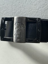 Versace black leather for sale  Edinburg