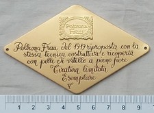 Targhetta poltrona frau usato  Torino