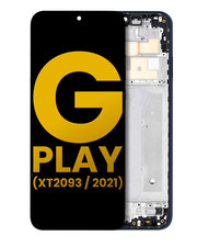 Conjunto LCD + Quadro Para Motorola Moto G Play (XT2093 / 2021) (Azul Nebuloso) comprar usado  Enviando para Brazil