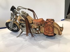 motocicleta indiana 1922 bege marrom 16 polegadas metal decoração para casa contemporânea comprar usado  Enviando para Brazil