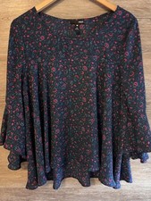 Aqua floral blouse for sale  Keller