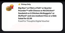 2.99 mcdonalds medium for sale  CARDIFF