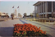 Usado, Cartão postal antigo vintage com vista para cartão California CA Los Angeles City Hall Music Center comprar usado  Enviando para Brazil