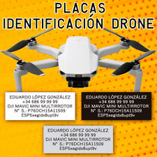 Placa Identificativa para Drone Aluminio DJI Mini Hubsan Xiaomi Yuneec Eachine comprar usado  Enviando para Brazil