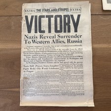 Vintage Original 8 de Maio de 1945 Edição Paris Estrelas e Listras Jornal Vitória Segunda Guerra Mundial, usado comprar usado Vintage Original 8 de Maio de 1945 Edição Paris Estrelas e Listras Jornal Vitória Segunda Guerra Mundial, usado comprar usado  Enviando para Brazil