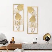 Gold leaves wall for sale  SALFORD