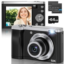 Câmera Digital 56MP 5K Zoom Óptico 10X, Câmeras Duplas Frontais e Traseiras com 2.8... comprar usado  Enviando para Brazil