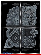 21-07 BRASIL 2021 RENDA BRASILEIRA, ARTESANATO TRADICIONAL, ARTE, CONJUNTO SEM MARCA DE CHARNEIRA comprar usado  Brasil 