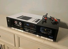 TECHNICS Gravador Dual Cassette Tape Deck Player com Manual RARO PRETO FUNCIONA EM PERFEITO ESTADO comprar usado  Enviando para Brazil