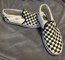 Sapato quadriculado quadriculado feminino VANS preto e branco 10 usado uma vez comprar usado  Enviando para Brazil