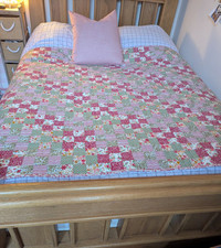 Oversized double patchwork for sale  CLYDEBANK