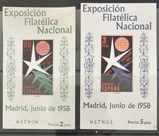 Spain 1958 expo d'occasion  Expédié en Belgium