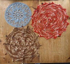 Crochet table mats for sale  STAFFORD