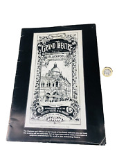 Theatre brochure grand for sale  BLACKPOOL