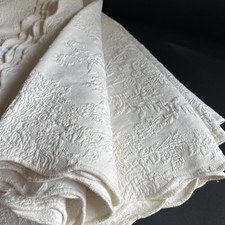 Cobertor Matelasse King algodão marfim jacquard Portugal 109x112 Chris Madden JCP comprar usado  Enviando para Brazil