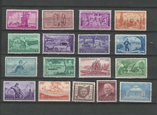 Conjunto completo de selos comemorativos dos EUA 1953-1954 SC# 1017-29, 1060-63 ESTADO PERFEITO, SEM MARCA DE CHARNEIRA, usado comprar usado  Enviando para Brazil