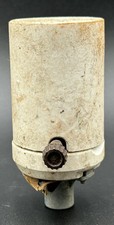 Soquete de botão de giro vintage Leviton PORCELAIN., usado comprar usado  Enviando para Brazil