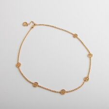 Autêntico Colar Logotipo Tory Burch Delicate Miller em Ouro Tory com Bolsa de Pó comprar usado  Enviando para Brazil