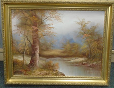 Framed oil painting for sale  MIRFIELD