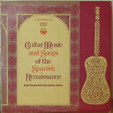 GUITAR MUSIC AND SONGS OF THE SPANISH RENAISSANCE-NM1968LP Renata Tarrago segunda mano  Embacar hacia Mexico