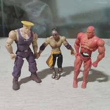 Lote de 3 peças boneco de ação JAZWARES Street Fighter Red Seth Guile 4" comprar usado  Enviando para Brazil