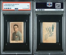c 1934 Incas Majestic, Raimundo Orsi PSA 3 vencedor da Copa do Mundo, costas difíceis raras comprar usado  Enviando para Brazil