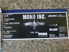 Konzertkarte mono inc gebraucht kaufen  Pockau