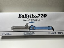 Babyliss pro Nano ferro de ondulação de mola de titânio 1 1/2"/38mm 450F/232C, usado comprar usado  Enviando para Brazil