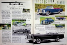 Oldtimer Markt 1519) Modellreport Mercedes W111 + W112 Coupe und Cabrio - ein in comprar usado  Enviando para Brazil